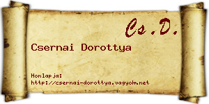 Csernai Dorottya névjegykártya